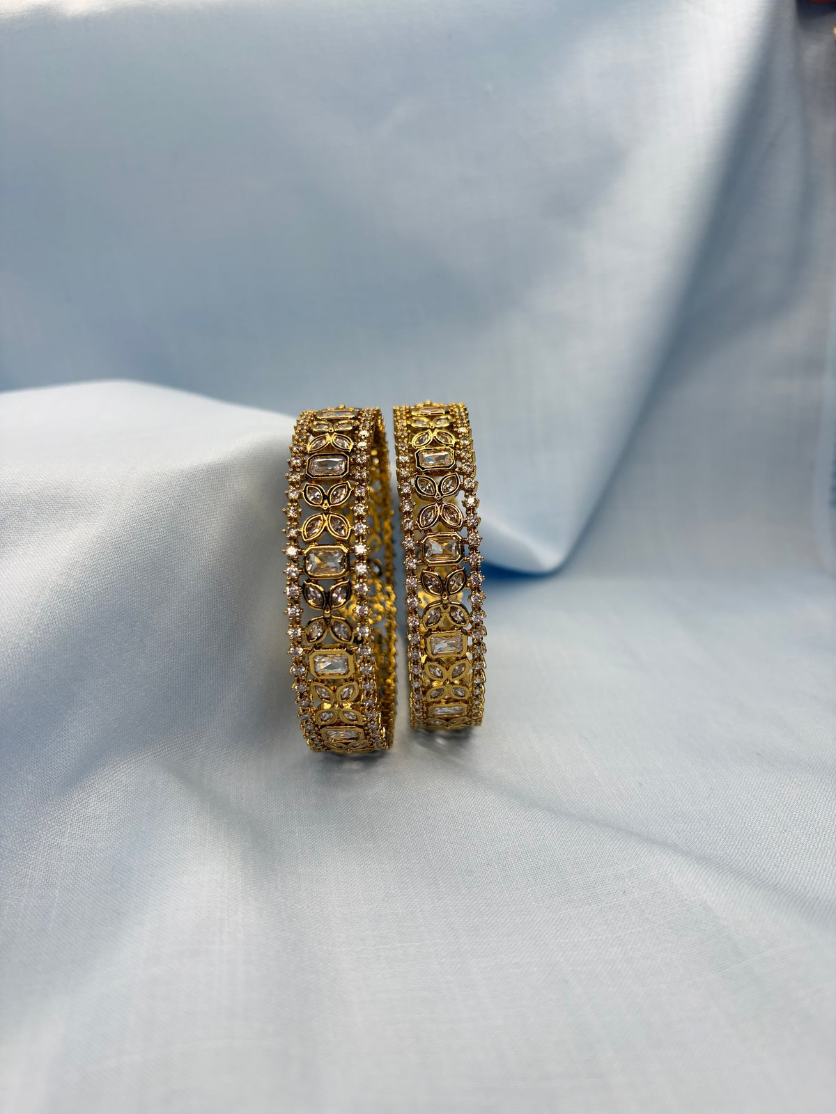 Kundan bangles set of 2