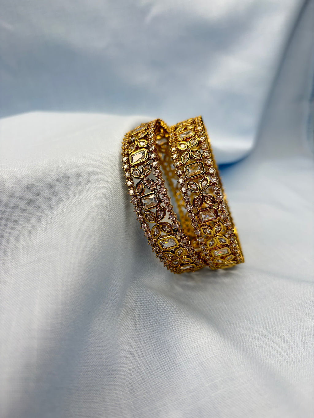 Kundan bangles set of 2