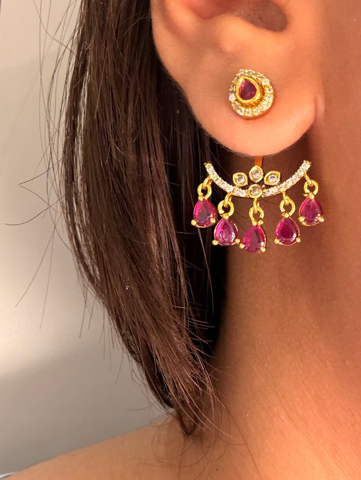 Back drop earrings