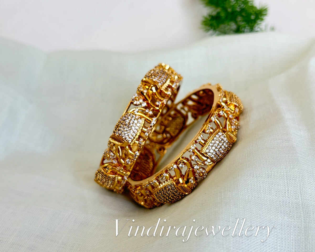 Elephant Studded Bangles