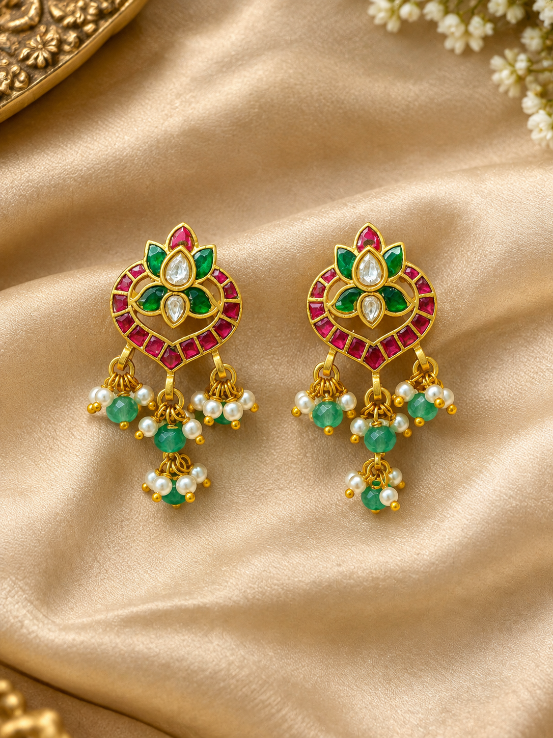 Traditional jadau Earrings
