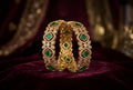 Green Stone Statement Bangle