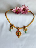 Pendant Necklace Set with Matching Floral Earrings