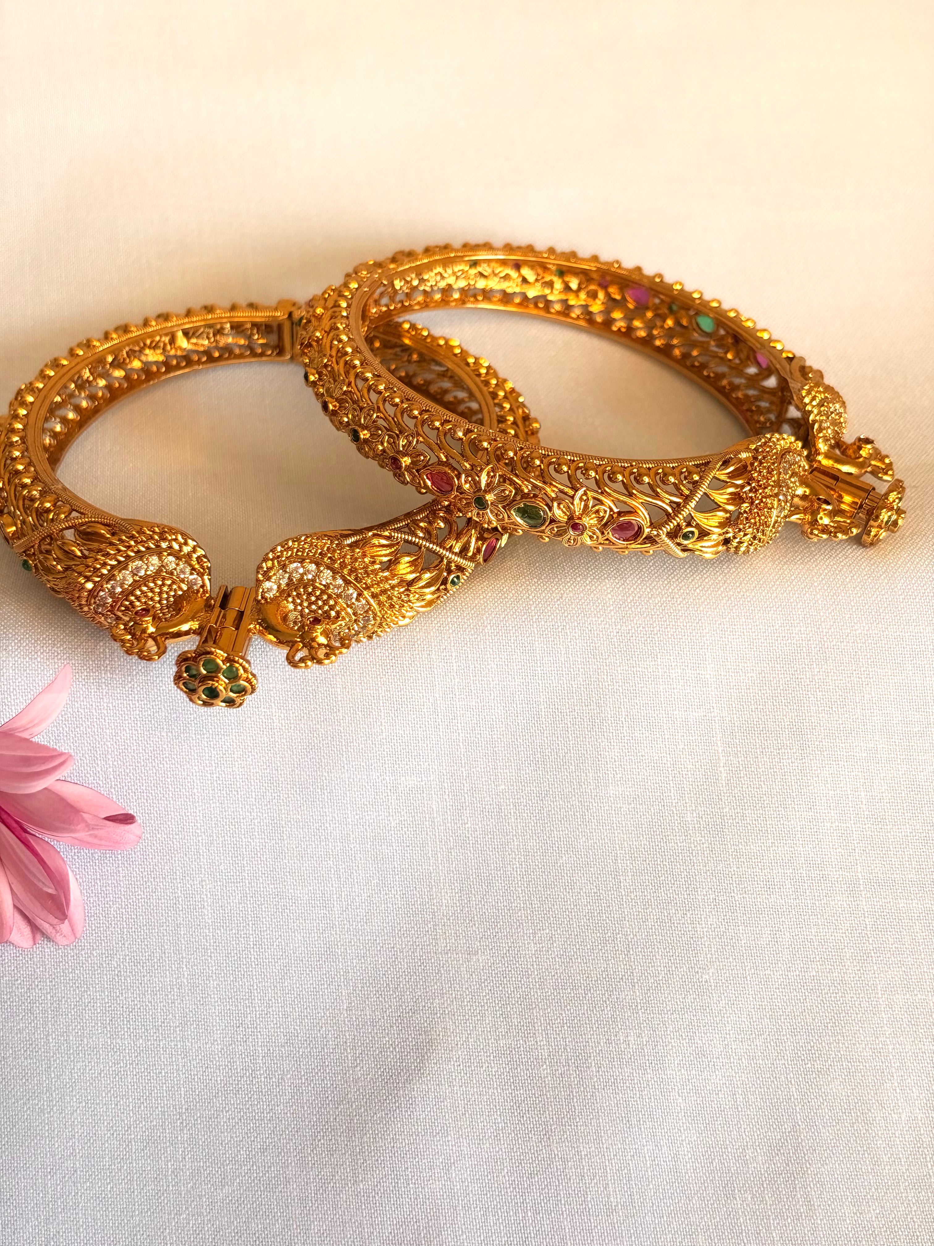 Antique Peacock Kada
