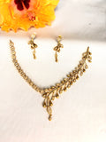 Designer Stone Gold Necklace Set