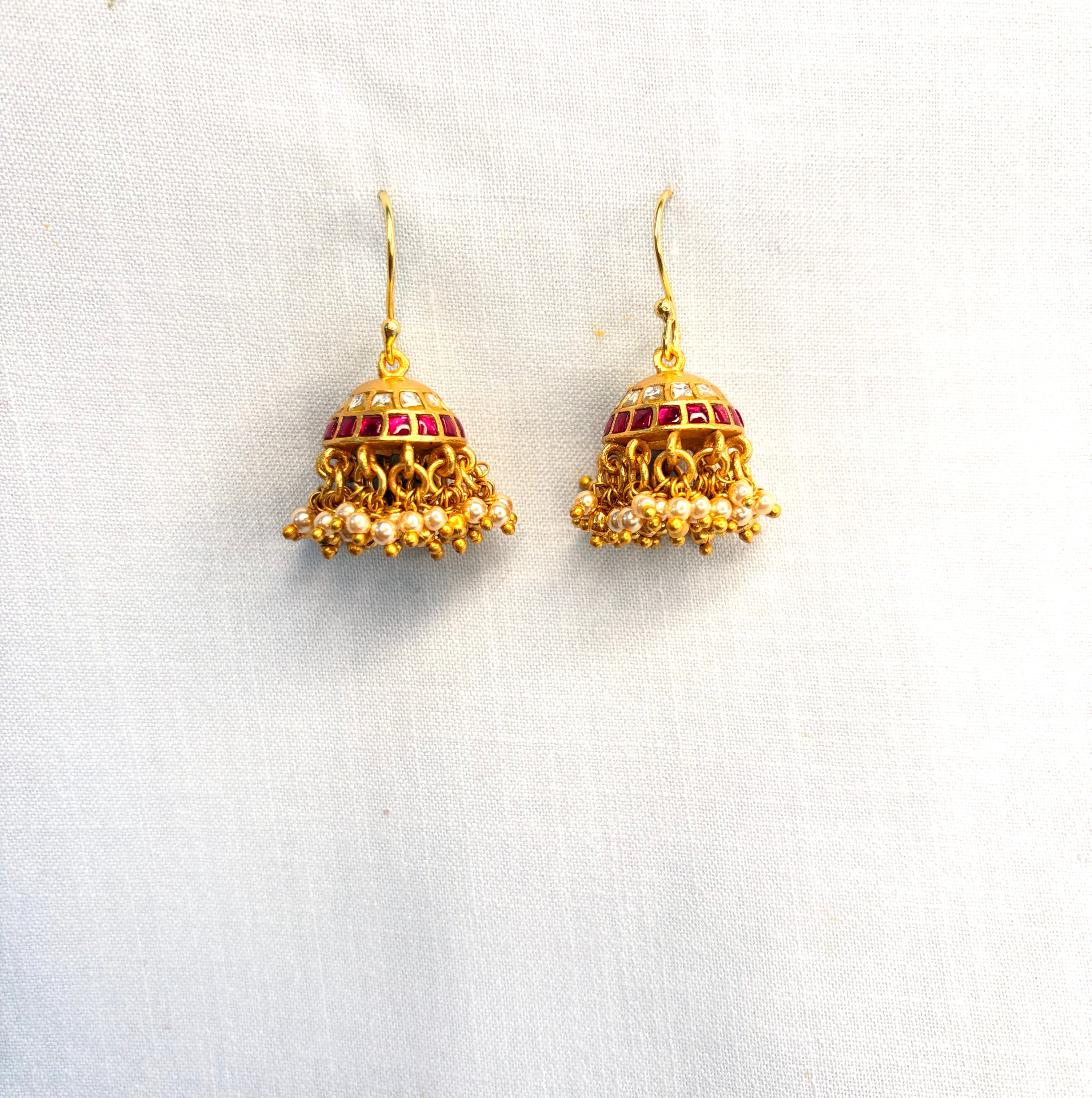 Jadau Kundan Jhumka